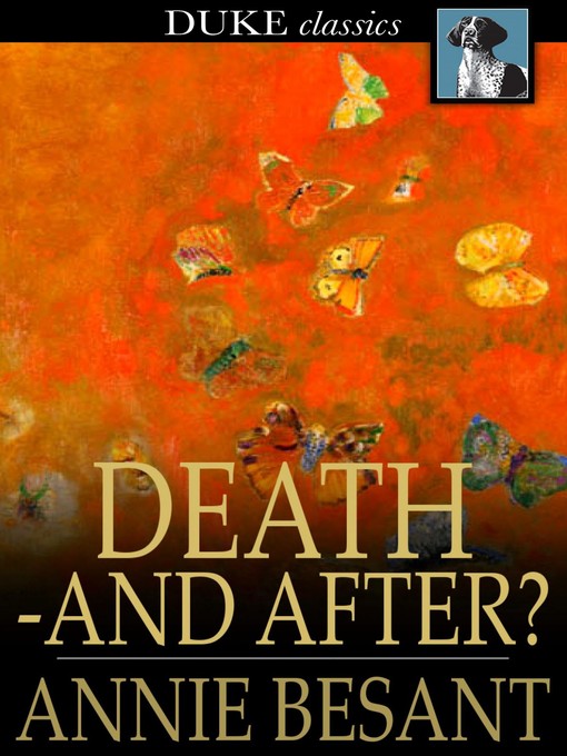 Death and After? Toronto Public Library OverDrive
